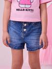 Shorts jeans abertura frente momi