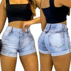 Shorts Jeans Bermuda Hot Pants Destroeyd Tendência.