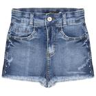 Shorts Juvenil Look Jeans c/ Tachas Jeans