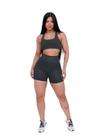 Shorts Legging 3D Meia Coxa Academia Cintura Alta Feminino