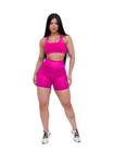 Shorts Legging 3D Meia Coxa Academia Cintura Alta Feminino