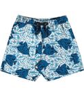 Shorts masculino estampado microfibra Rovitex Azul