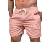 Shorts masculino linho basico