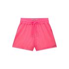 Shorts Menina Kukiê em Tela Fashion - Rosa Neon