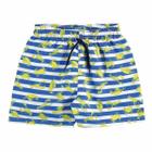 Shorts Microfibra BGR Listrado Azul/Branco