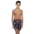 Shorts Preto Coqueiro Juvenil Masculino Moda Praia Siri Kids 37319