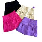 Shorts saia infantil menina oxford estampa diversas