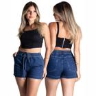 Shorts Sawary Jeans Feminino Curto com Elástico - 275109