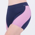 Shorts Selene Com Recorte Feminino Marinho e Rosa