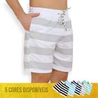 Shorts Tactel Bermuda Masculino Praia Mauricinho LISTRADO 705