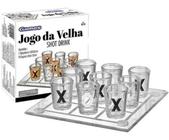 Jogo de Xadrez Shot Drink 35x35 Tabuleiro de Vidro - Western - Colorido