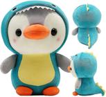 shxx 10 polegadas bonito dinossauro pinguim pelúcia travesseiro pelúcia brinquedo va