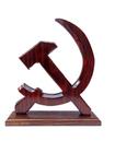Símbolo Comunismo Socialismo Foice e Martelo em Madeira Maciça