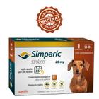 Simparic 01 Comprimido Antipulgas e Carrapatos Cães de 5,1 a 10Kg ORIGINAL
