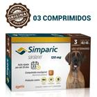 Simparic 03 Comprimidos Antipulgas e Carrapatos Cães de 40,1 a 60Kg ORIGINAL