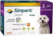 Simparic  3 Comprimidos 10 Mg  para cães de 2,6 A 5 Kg - Zoetis