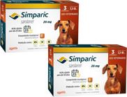 Simparic Antipulgas para Cães de 5,1 a 10Kg - 20mg - Combo 2 cxs com 3 compr. cada