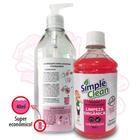 Simple Clean Limpeza Orgânica Detergente neutro biodegrádavel super concentrado 500ml rende até 150L