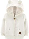 Simple Joys by Carter's Unisex Babies' Hooded Sweater Jacket com forro Sherpa, Aveia, 0-3 Meses