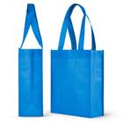 Simplesmente Green Solutions Reusable Gift Bag, Party Favor Bag, Lunch Bag, 8.25 x 10 x 3.5 com alça de 16", azul elétrico, pacote de 25