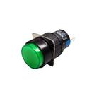 Sinaleiro Plástico Iluminado 16mm 220V Verde - Metaltex