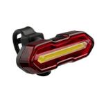 Sinalizador De Bike Dianteiro 8 Leds Ou Traseiro 19 Leds 250mAh USB Alcance 120m BI186