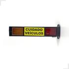 Sinalizador De Garagem Preto Visual Sonoro Led Bivolt