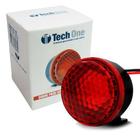 Sirene Piezo 6 Tons Com Led Vermelho 12v Universal Marcha Ré - Techone