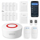 Sistema de alarme doméstico sem fio GRSICO, kit de 15 peças com WiFi e Alexa