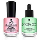 Sistema de crescimento de unhas duri Rejuvacote 2 Base/Top Coat 18mL Combo