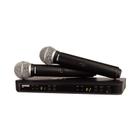 Sistema microfone shure blx288br/pg58-m15 sem fio