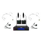 Sistema sem fio uhf tagima base+bp+hs+lp+tr multifrequencia