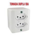 Sistema X Tomada e Interruptores 10A/20A Sobrepor Externa Radial