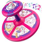 Sit and Spin Toy Flooyes Unicorn com LED e música de 1 a 4 anos