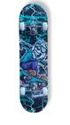 Skate Adulto Infantil Lixa 78,5cm Kit Proteção Completo F