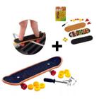 Kit 20 Unidades Skate de Dedo Mini Fingerboard Infantil Colorido - Dupari