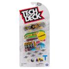 Skate de Dedo Fingerboard Tech Deck Kit 4 Skates Finesse