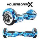 Skate Eletrico 6,5 Azul Militar HoverboardX Bluetooth e Led