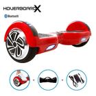 Skate Elétrico 6,5 Vermelho HoverboardX Bluetooth e Bolsa
