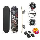 Skate Infantil 31 Iniciante Montado Completo com Kit de Proteção Importway Bw-014ks