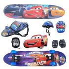 Skate Infantil Carros Completo Com Kit Proteção!