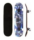 Skate Infantil Juvenil Lixa 79cm Shark Blue Fire Shark