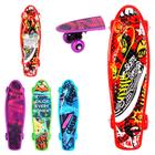 Skate Infantil Long Board de Plastico Resistente - Art Brink