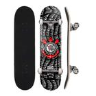 Skate Montado Corinthians Semi Profissional Adulto Infantil Maple ABEC 7 - Skate Deluxe