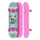 Skate Montado Profissional Cisco Feminino Flowers Truck/Roda/Lixa Rosa 8 - Cisco Skate