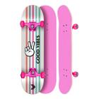 Skate Montado Profissional Cisco Feminino Good Vibes Rosa 8