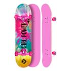 Skate Montado Profissional Cisco Feminino Tie Dye Rosa