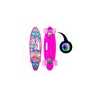 Skate Penny Cruiser Unicorn Pink com rodas de LED para crianças - Lightbek Official Store