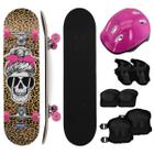 Skate feminino menina anime annie lol semi profissional iniciante com  capacte proteção rosa completo - Hypeboards - Skate Infantil - Magazine  Luiza