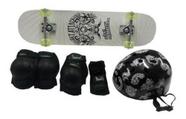 Skateboard semi-pro + kit protetor com abs belfix 412000